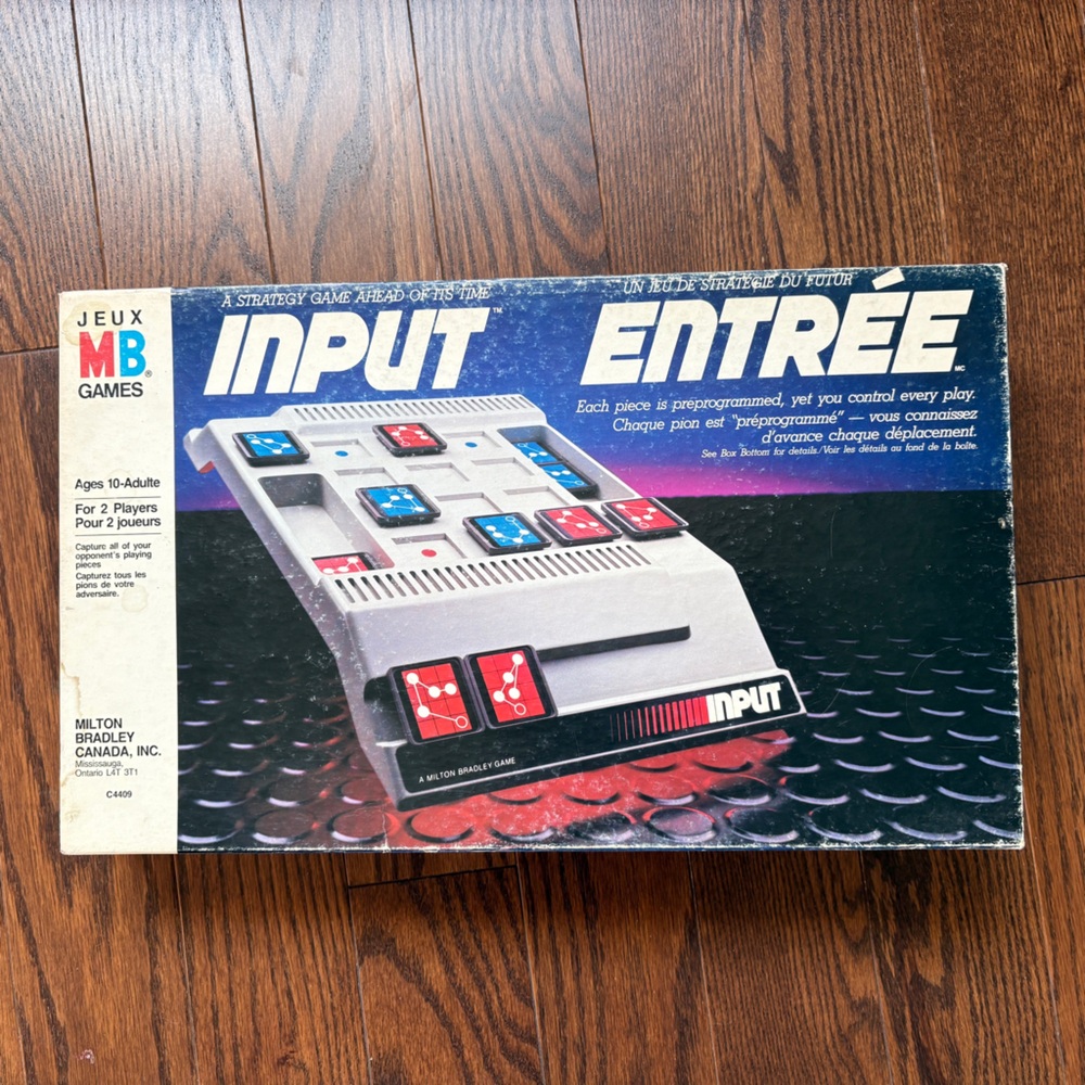 Input Vintage 1984 Strategy Board Game by Milton Bradley
